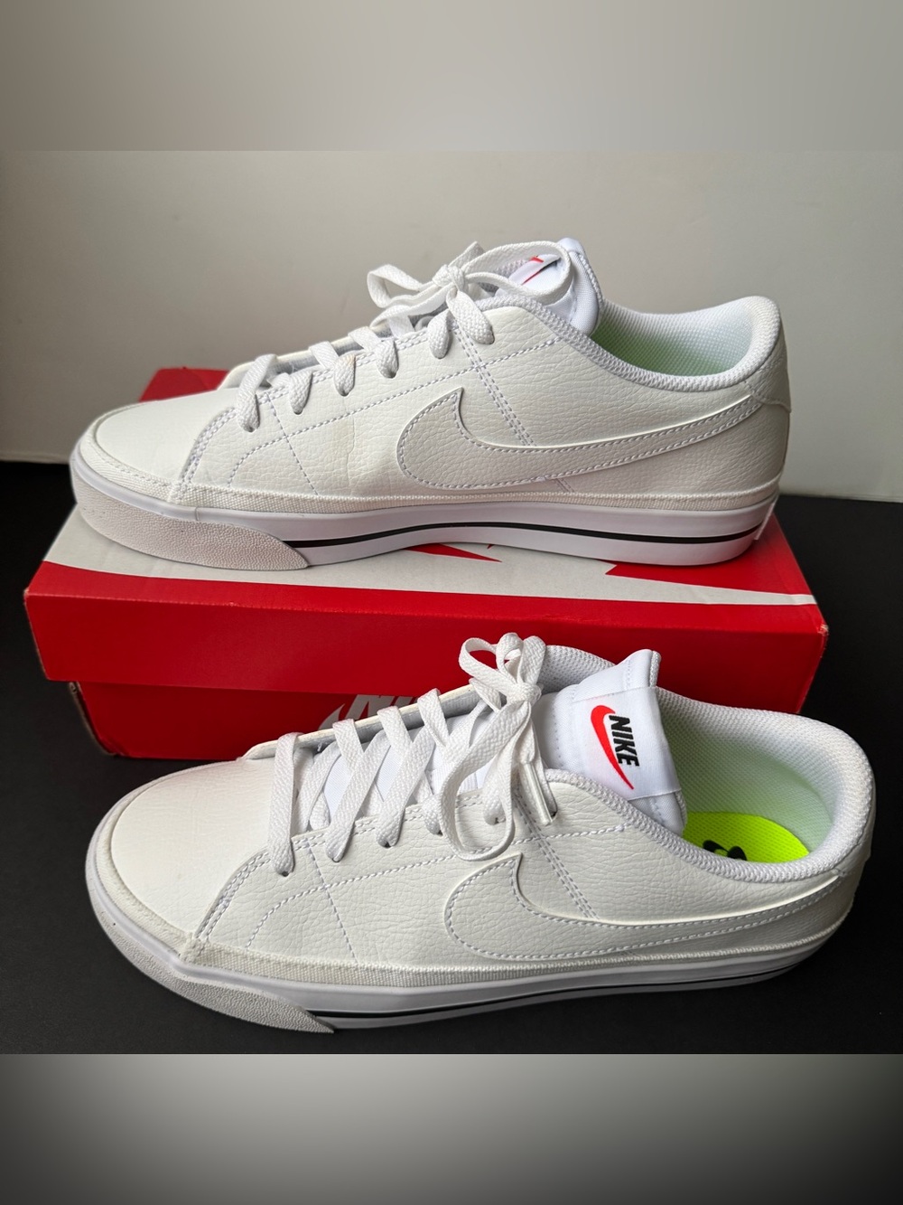 Nike Court Legacy Next Nature Sneaker White Black DH3161-101 Womens US Size 10.5